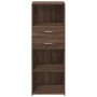 Hoher Schrank aus braunem Eichen-Ingenieurholz, 45x42,5x124 cm. von , Sideboards - Ref: Foro24-846172, Preis: 92,60 €, Rabatt: %