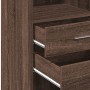 Hoher Schrank aus braunem Eichen-Ingenieurholz, 45x42,5x124 cm. von , Sideboards - Ref: Foro24-846172, Preis: 92,60 €, Rabatt: %