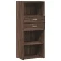 Aparador alto madera de ingeniería marrón roble 50x42,5x124 cm de , Aparadores - Ref: Foro24-846179, Precio: 94,55 €, Descuen...