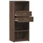 Aparador alto madera de ingeniería marrón roble 50x42,5x124 cm de , Aparadores - Ref: Foro24-846179, Precio: 94,55 €, Descuen...