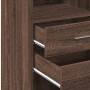Aparador alto madera de ingeniería marrón roble 50x42,5x124 cm de , Aparadores - Ref: Foro24-846179, Precio: 96,05 €, Descuen...