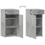 Engineered wood sideboard in concrete gray, 45x42.5x93 cm by , Sideboards - Ref: Foro24-846288, Price: 77,21 €, Discount: %