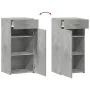 Engineered wood sideboard in concrete gray, 45x42.5x93 cm by , Sideboards - Ref: Foro24-846288, Price: 76,12 €, Discount: %