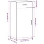 Engineered wood sideboard in concrete gray, 45x42.5x93 cm by , Sideboards - Ref: Foro24-846288, Price: 76,12 €, Discount: %
