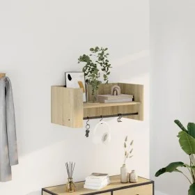 Wandregal aus Sonoma-Eichenfurnierholz 70,5x35x30,5 cm von , Regale und Regale - Ref: Foro24-848453, Preis: 34,67 €, Rabatt: %