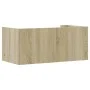 Engineered oak Sonoma wall shelf 70.5x35x30.5 cm by , Shelves and shelves - Ref: Foro24-848453, Price: 34,70 €, Discount: %