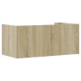 Wandregal aus Sonoma-Eichenfurnierholz 70,5x35x30,5 cm von , Regale und Regale - Ref: Foro24-848453, Preis: 35,22 €, Rabatt: %