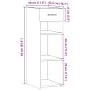 Aparador madera de ingeniería blanco 30x42,5x93 cm de , Aparadores - Ref: Foro24-846306, Precio: 53,41 €, Descuento: %