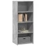 Tall engineered wood sideboard in gray concrete 50x41x124 cm by , Sideboards - Ref: Foro24-846400, Price: 73,33 €, Discount: %
