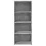 Tall engineered wood sideboard in gray concrete 50x41x124 cm by , Sideboards - Ref: Foro24-846400, Price: 73,33 €, Discount: %