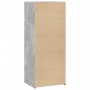 Tall engineered wood sideboard in gray concrete 50x41x124 cm by , Sideboards - Ref: Foro24-846400, Price: 74,38 €, Discount: %