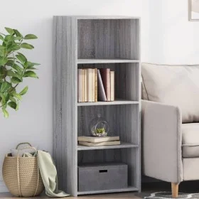Tall Sonoma Gray Engineered Wood Sideboard 50x41x124 cm by , Sideboards - Ref: Foro24-846402, Price: 70,64 €, Discount: %