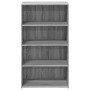 Tall Sonoma Gray Engineered Wood Sideboard 70x41x124 cm by , Sideboards - Ref: Foro24-846409, Price: 91,62 €, Discount: %