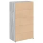 Tall Sonoma Gray Engineered Wood Sideboard 70x41x124 cm by , Sideboards - Ref: Foro24-846409, Price: 90,21 €, Discount: %