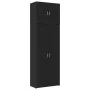 Tall black engineered wood sideboard 80x42.5x249 cm by , Sideboards - Ref: Foro24-3281365, Price: 277,60 €, Discount: %