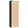 Tall black engineered wood sideboard 80x42.5x249 cm by , Sideboards - Ref: Foro24-3281365, Price: 277,60 €, Discount: %
