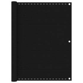 Black HDPE balcony awning 120x500 cm by vidaXL, Umbrellas - Ref: Foro24-311038, Price: 25,12 €, Discount: %