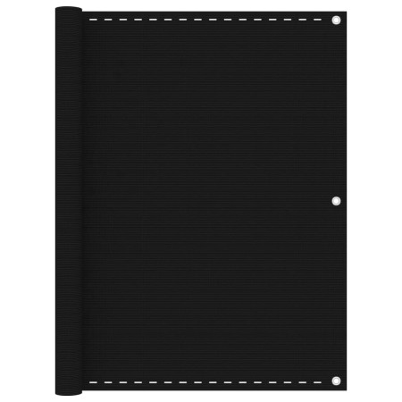 Black HDPE balcony awning 120x500 cm by vidaXL, Umbrellas - Ref: Foro24-311038, Price: 25,12 €, Discount: %