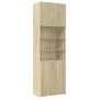 Engineered wood high sideboard in Sonoma oak 80x42.5x249 cm by , Sideboards - Ref: Foro24-3281359, Price: 254,56 €, Discount: %