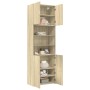Engineered wood high sideboard in Sonoma oak 80x42.5x249 cm by , Sideboards - Ref: Foro24-3281359, Price: 258,46 €, Discount: %