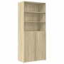 Hoher Schrank aus Sonoma-Eichen-Ingenieurholz 80x42,5x249 cm. von , Sideboards - Ref: Foro24-3281359, Preis: 258,46 €, Rabatt: %