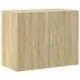 Engineered wood high sideboard in Sonoma oak 80x42.5x249 cm by , Sideboards - Ref: Foro24-3281359, Price: 254,56 €, Discount: %