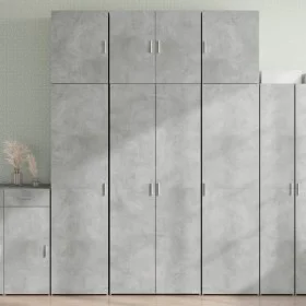 Aparador alto madera de ingeniería gris hormigón 80x42,5x249 cm de , Aparadores - Ref: Foro24-3281367, Precio: 264,59 €, Desc...