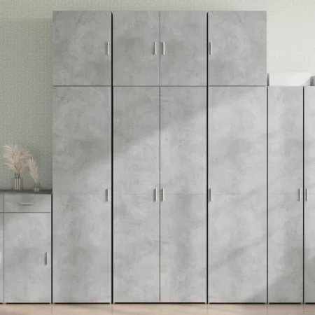 Aparador alto madera de ingeniería gris hormigón 80x42,5x249 cm de , Aparadores - Ref: Foro24-3281367, Precio: 264,59 €, Desc...