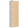 Aparador alto madera de ingeniería gris hormigón 80x42,5x249 cm de , Aparadores - Ref: Foro24-3281367, Precio: 264,59 €, Desc...