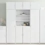 Tall white engineered wood sideboard 80x42.5x185 cm by , Sideboards - Ref: Foro24-3281378, Price: 163,76 €, Discount: %
