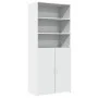 Tall white engineered wood sideboard 80x42.5x185 cm by , Sideboards - Ref: Foro24-3281378, Price: 163,76 €, Discount: %