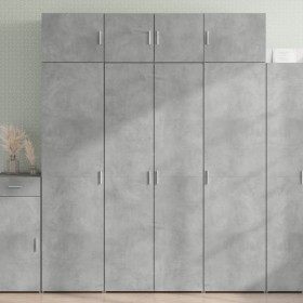 Ingenieurholz-Sideboard in Betongrau 80x42,5x185 cm von , Sideboards - Ref: Foro24-3281437, Preis: 202,61 €, Rabatt: %