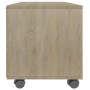 TV-Schrank mit Rädern aus eichenfarbenem Sperrholz, 90 x 35 x 35 cm von vidaXL, TV-Möbel - Ref: Foro24-800183, Preis: 62,23 €...