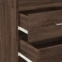 Aparador de madera de ingeniería marrón roble 45x42,5x185 cm de , Aparadores - Ref: Foro24-3281454, Precio: 129,08 €, Descuen...