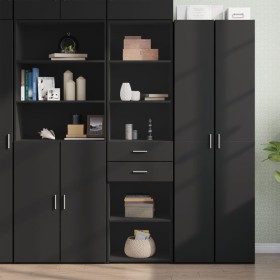 Engineered wood black sideboard 50x42.5x185 cm by , Sideboards - Ref: Foro24-3281456, Price: 155,58 €, Discount: %