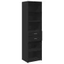 Engineered wood black sideboard 50x42.5x185 cm by , Sideboards - Ref: Foro24-3281456, Price: 152,88 €, Discount: %