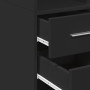 Engineered wood black sideboard 50x42.5x185 cm by , Sideboards - Ref: Foro24-3281456, Price: 155,58 €, Discount: %