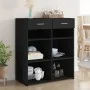 Engineered wood black sideboard 80x42.5x93 cm by , Sideboards - Ref: Foro24-3281477, Price: 98,43 €, Discount: %