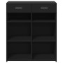 Engineered wood black sideboard 80x42.5x93 cm by , Sideboards - Ref: Foro24-3281477, Price: 100,58 €, Discount: %