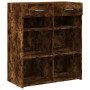 Rauchiger Eichenfurnier-Holzschrank 80x42,5x93 cm von , Sideboards - Ref: Foro24-3281480, Preis: 95,41 €, Rabatt: %