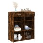 Smoked oak engineered wood sideboard 80x42.5x93 cm by , Sideboards - Ref: Foro24-3281480, Price: 95,41 €, Discount: %