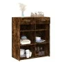 Smoked oak engineered wood sideboard 80x42.5x93 cm by , Sideboards - Ref: Foro24-3281480, Price: 94,27 €, Discount: %