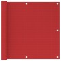 Red HDPE balcony awning 90x500 cm by vidaXL, Umbrellas - Ref: Foro24-311010, Price: 16,37 €, Discount: %