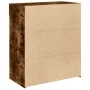 Smoked oak engineered wood sideboard 80x42.5x93 cm by , Sideboards - Ref: Foro24-3281480, Price: 94,27 €, Discount: %