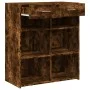 Smoked oak engineered wood sideboard 80x42.5x93 cm by , Sideboards - Ref: Foro24-3281480, Price: 94,27 €, Discount: %