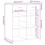 Aparador de madera de ingeniería roble ahumado 80x42,5x93 cm de , Aparadores - Ref: Foro24-3281480, Precio: 94,26 €, Descuent...