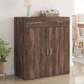 Engineered wood brown oak sideboard 80x42.5x93 cm by , Sideboards - Ref: Foro24-3281475, Price: 136,03 €, Discount: %