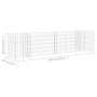 H-shaped gabion planter steel wire 260x40x60 cm by vidaXL, Pots and planters - Ref: Foro24-145659, Price: 58,44 €, Discount: %
