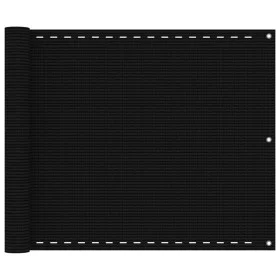 Schwarze HDPE-Balkonmarkise 75x400 cm von vidaXL, Sonnenschirme - Ref: Foro24-311029, Preis: 17,80 €, Rabatt: %