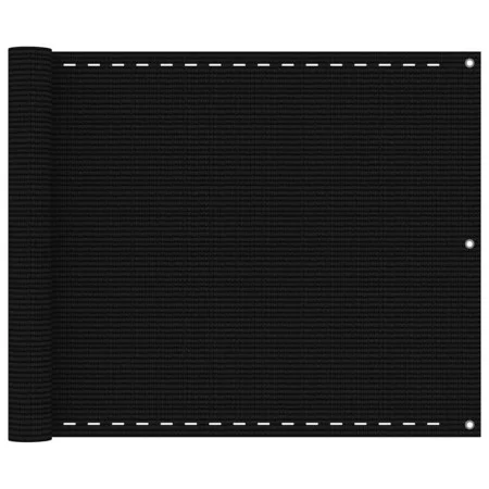 Toldo para balcón HDPE negro 75x400 cm de vidaXL, Sombrillas - Ref: Foro24-311029, Precio: 17,80 €, Descuento: %